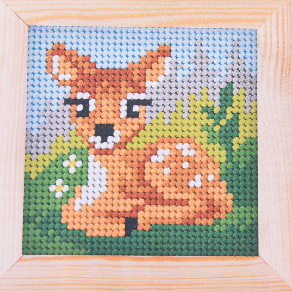 Kreuzstich Set Tiger Für Anfänger - 40x50 Cm, Vorgedruckte Leinwand 11CT, Mit Garn & Nadel