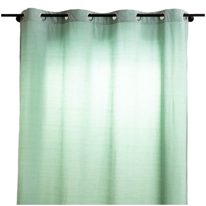 Ösengardine blickdicht uni Velours mintgrün 145x245cm