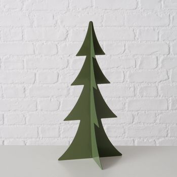 Tannenbaum aus Metall grün 38x18cm